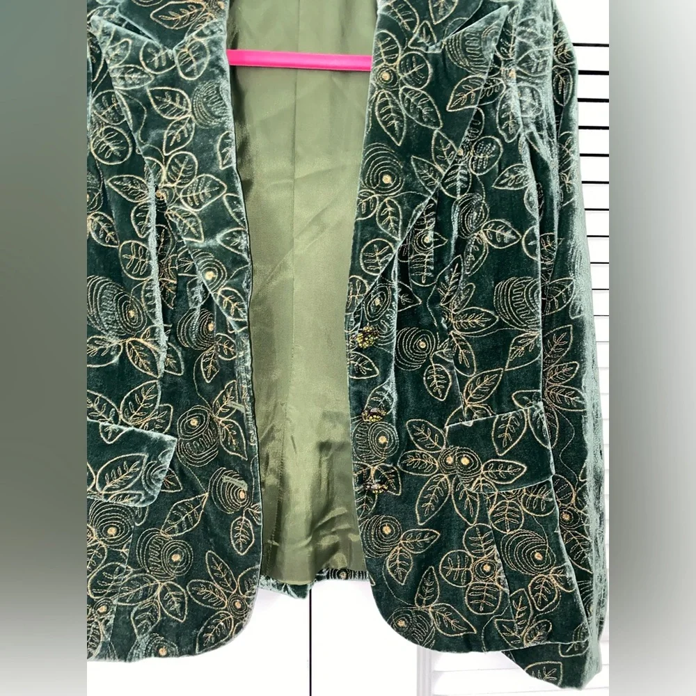 Kay Unger Velvet silk lined Blazer_6